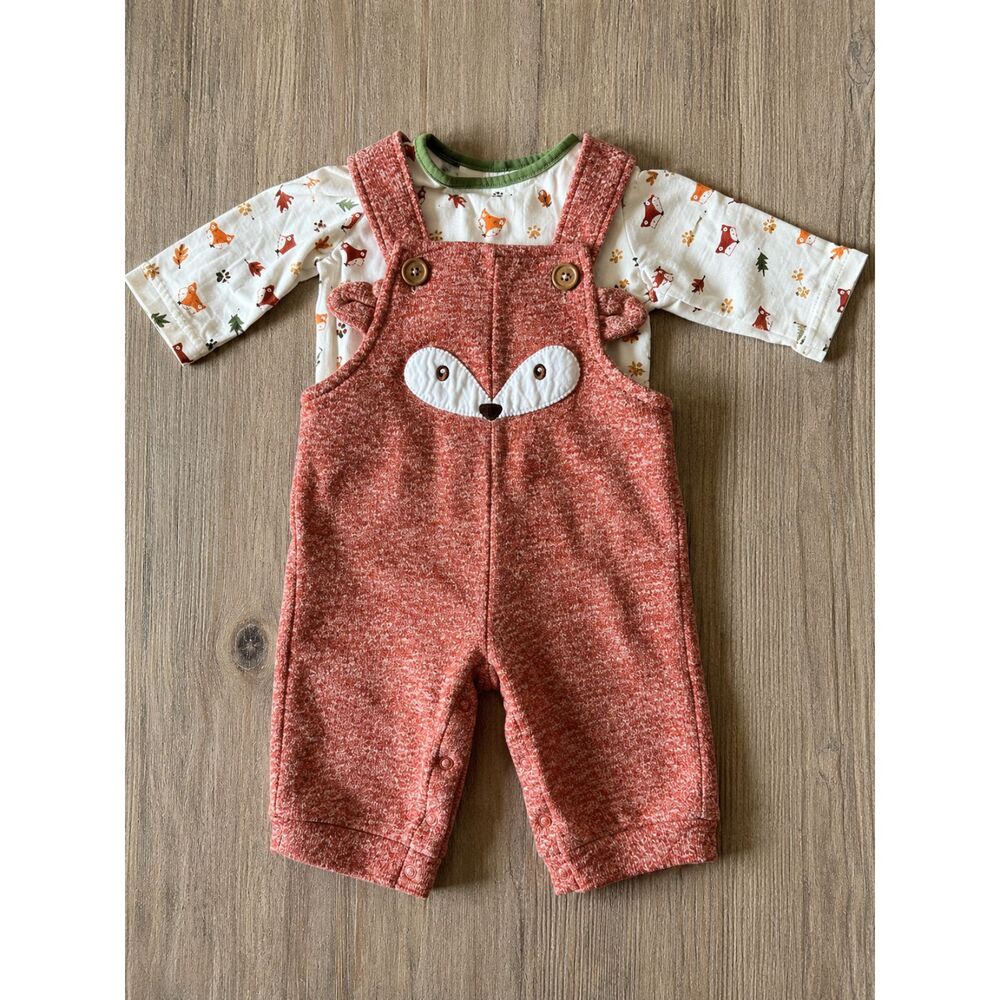 Goodlad Baby Fox Romper Outfit Set 6 Months Woodland EUC